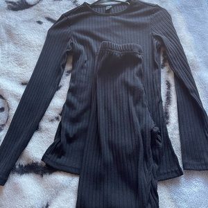 Long sleeve shirt with matching leggings set